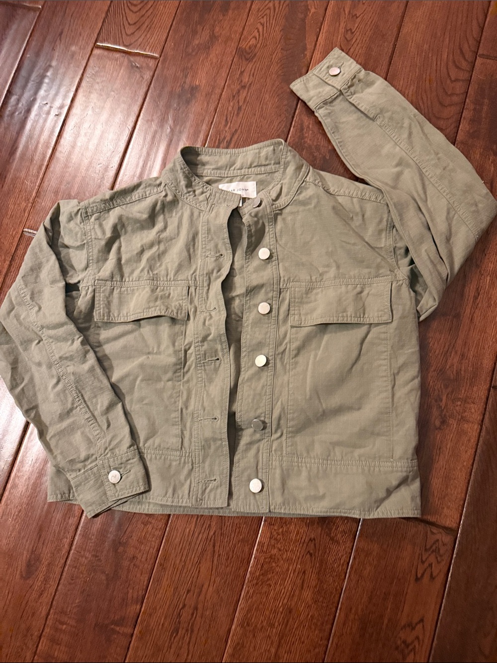 Anthropologie Dear John women’s Olive Green Utility Jean Jacket